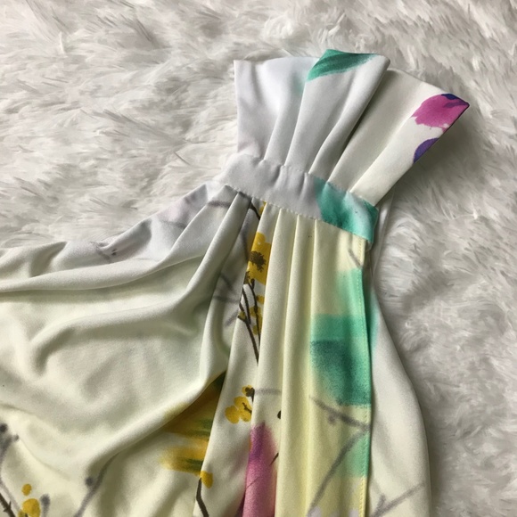 Le Chateau Floral Yellow Dress NWT - Picture 3 of 6